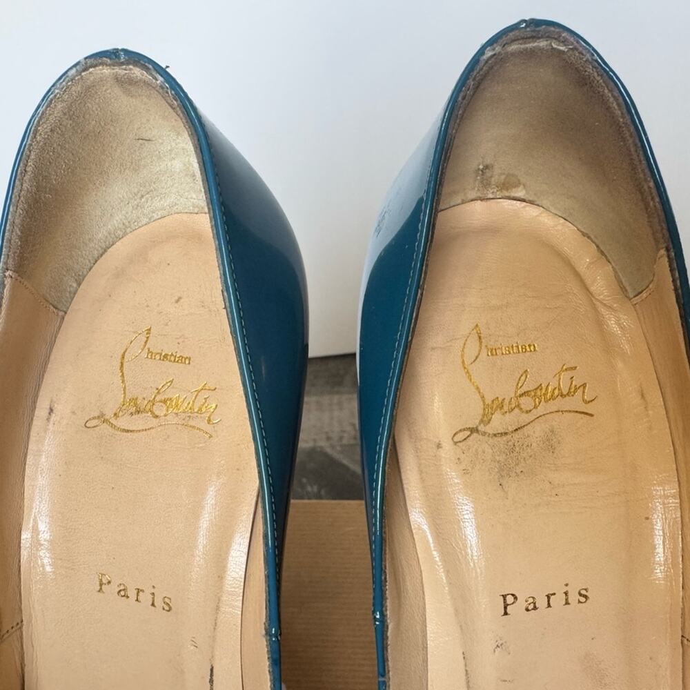 Christian Louboutin Lady Peep 150 Rare Ocean Color w/ Customization | 40.5 - Picture 12 of 16